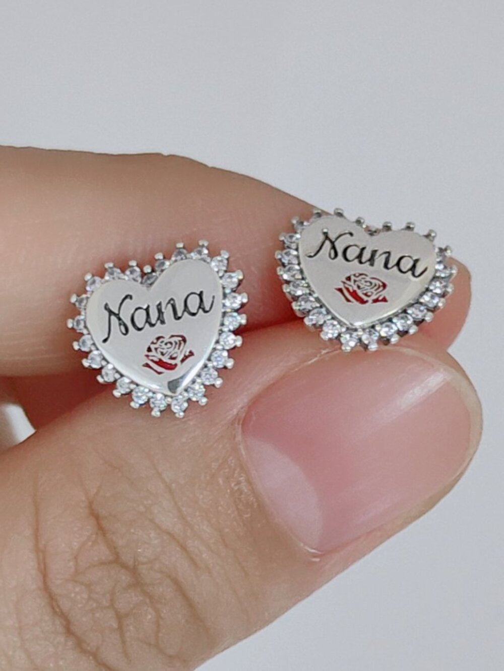 I Love Nana Earring Great Grandma Nana Stud Earrings Jewelry S925 Silver
